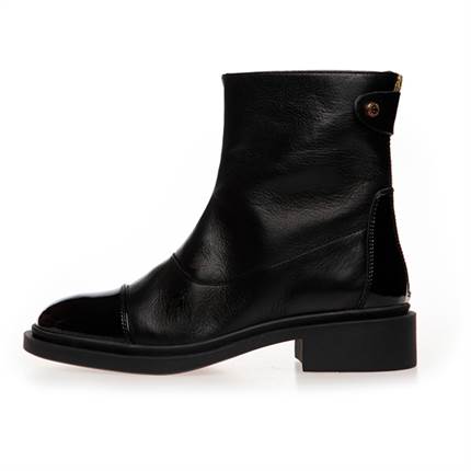 Copenhagen shoes AS YOU SEE - PATENT TOE støvle - Black 